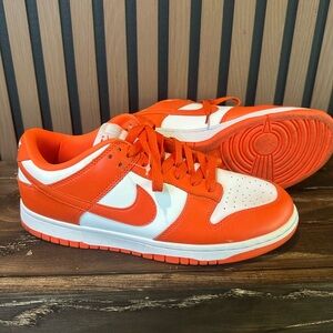 Nike Men's Dunk Low Retro “Syracuse Orange and White Sneakers 10.5